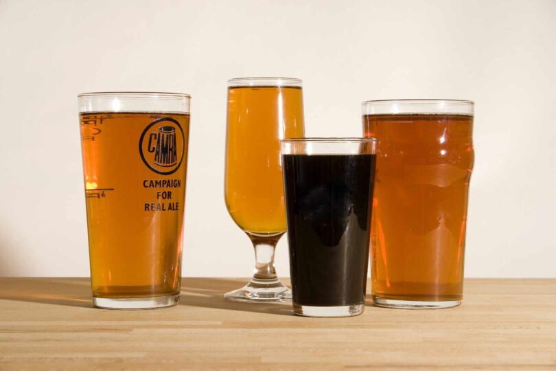Generic beer in glasses
